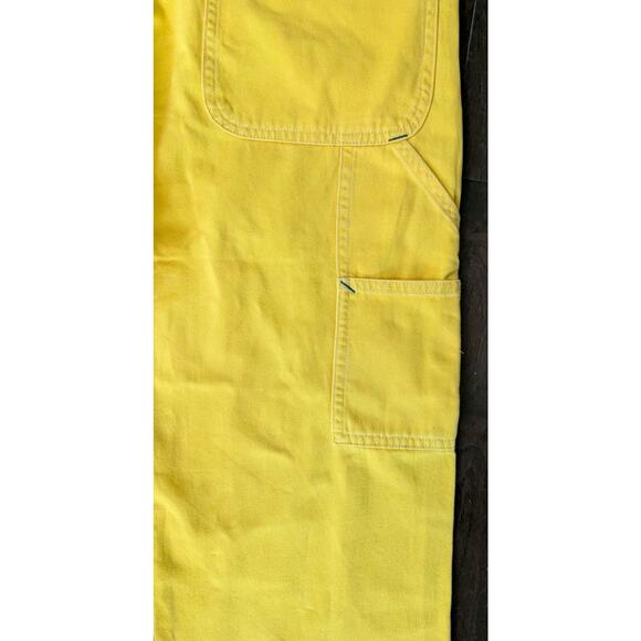 Ralph Lauren Polo Sport Yellow Carpenter Jeans Men 34 Relaxed Straight Fit New - Picture 9 of 16